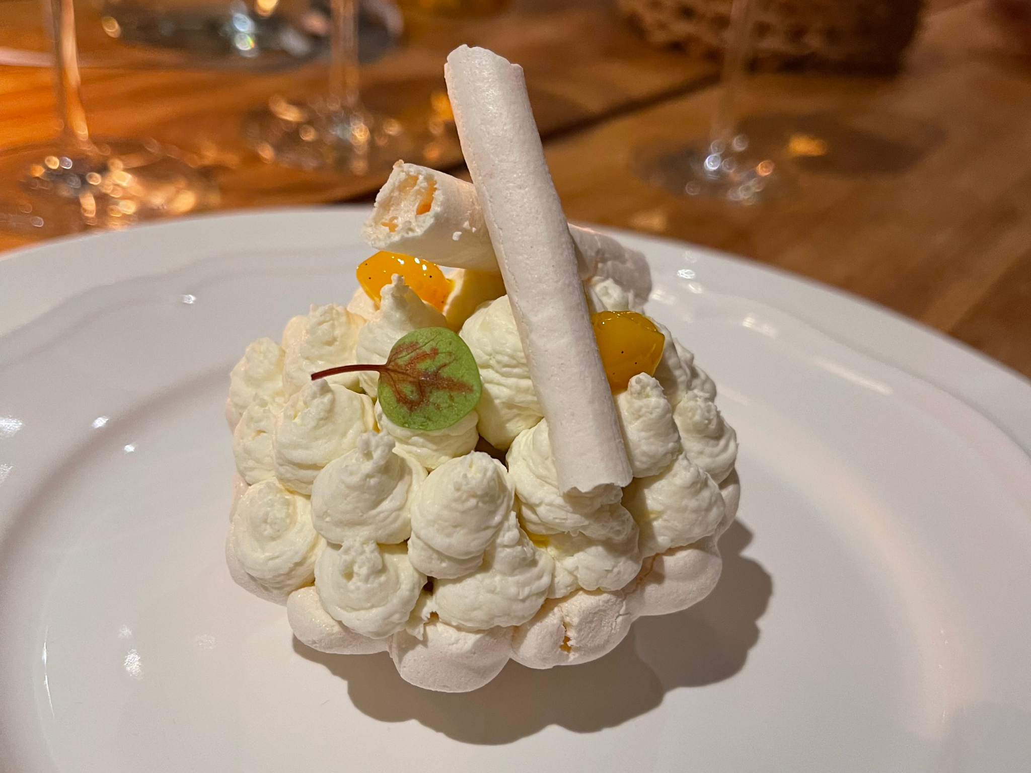 Dessert à la meringue.